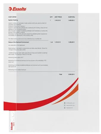 Euroobal, s otvorom zhora a na vnútornej strane,  A4, 85 mikr., drsný povrch, ESSELTE 7