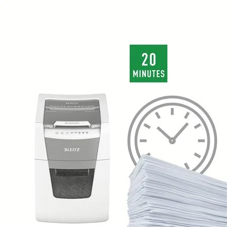Skartovací stroj, konfety, 100 listov, LEITZ "IQ AutoFeed SmallOffice 100 P4 Pro" 7