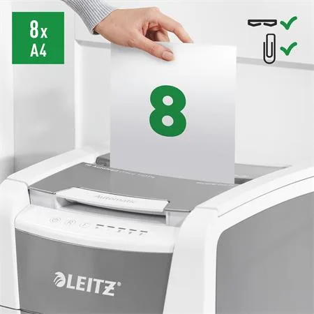 Skartovací stroj, konfety, 150 listov, LEITZ "IQ AutoFeed Office 150 P4 Pro" 8