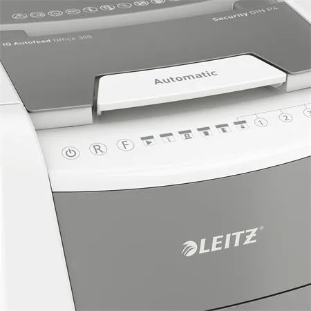 Skartovací stroj, konfety, 300 listov, LEITZ "IQ AutoFeed Office 300 P4 Pro" 3