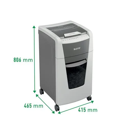 Skartovací stroj, konfety, 300 listov, LEITZ "IQ AutoFeed Office 300 P4 Pro" 5