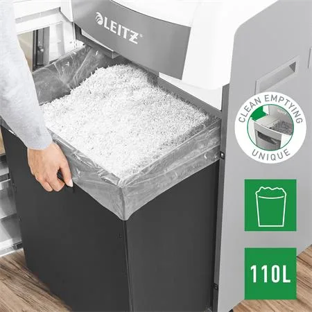Skartovací stroj, konfety, 600 listov, LEITZ "IQ AutoFeed Office 600 P4" 9