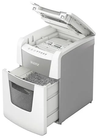 Skartovací stroj, mikrokonfety, 100 listov, LEITZ "IQ AutoFeed SmallOffice 100 P5 Pro" 2