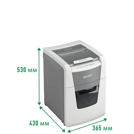 Skartovací stroj, mikrokonfety, 100 listov, LEITZ "IQ AutoFeed SmallOffice 100 P5 Pro" 7