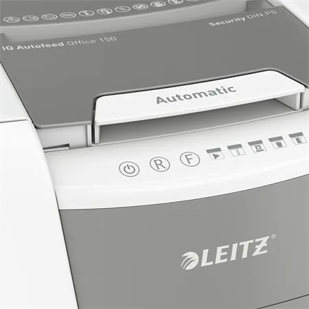 Skartovací stroj, mikrokonfety, 150 listov, LEITZ "IQ AutoFeed Office 150 P5 Pro" 3