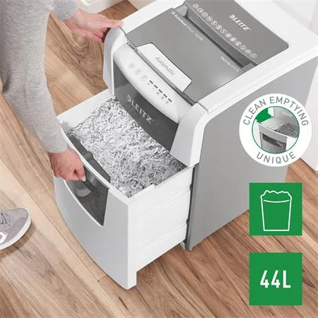 Skartovací stroj, mikrokonfety, 150 listov, LEITZ "IQ AutoFeed Office 150 P5 Pro" 4