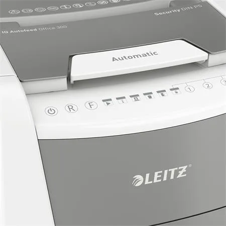 Skartovací stroj, mikrokonfety, 300 listov, LEITZ "IQ AutoFeed Office 300 P5 Pro" 3