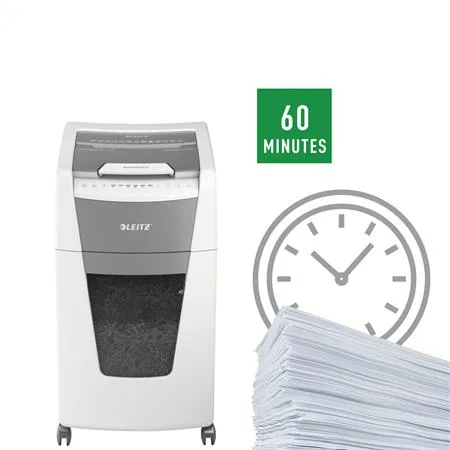 Skartovací stroj, mikrokonfety, 300 listov, LEITZ "IQ AutoFeed Office 300 P5 Pro" 9