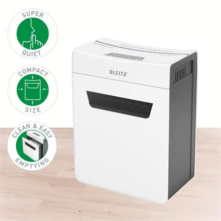 Skartovací stroj, konfety, 8 listov, LEITZ "IQ Protect 8X" 6