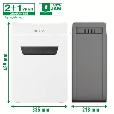 Skartovací stroj, konfety, 10 listov, LEITZ "IQ Protect 10X" 5
