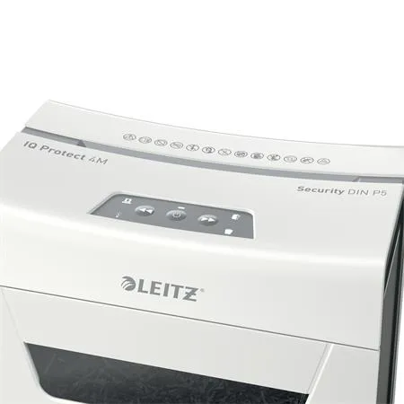 Skartovací stroj, mikrokonfety, 4 listy, LEITZ "IQ Protect 4M" 3