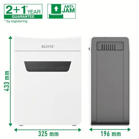 Skartovací stroj, mikrokonfety, 4 listy, LEITZ "IQ Protect 4M" 7