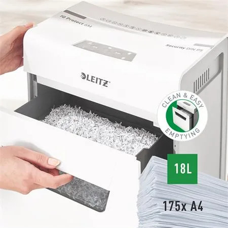 Skartovací stroj, mikrokonfety, 6 listov, LEITZ "IQ Protect 6M" 7