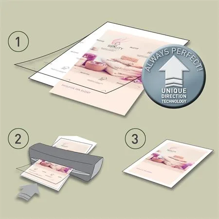 Laminovacia fólia, 125 mik., A4, lesklá, technológia UDT, LEITZ "iLam" 5