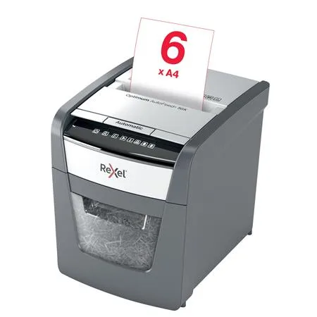 Skartovací stroj, konfety, 50 listov, REXEL, "Optimum AutoFeed+ 50X" 6