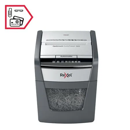 Skartovací stroj, konfety, 50 listov, REXEL, "Optimum AutoFeed+ 50X" 9