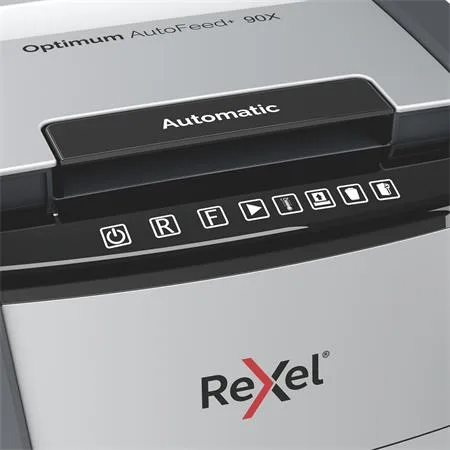 Skartovací stroj, konfety, 90 listov,  REXEL, "Optimum AutoFeed+ 90X" 6