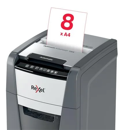 Skartovací stroj, konfety, 130 listov, REXEL, "Optimum AutoFeed+ 130X" 7