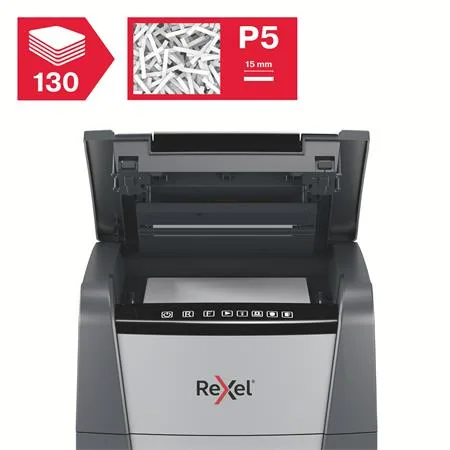 Skartovací stroj, mikrokonfety, 130 listov, REXEL, "Optimum AutoFeed+ 130M" 5