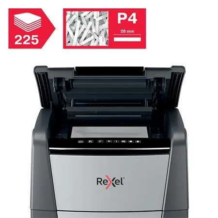 Skartovací stroj, konfety, 225 listov, REXEL, "Optimum AutoFeed+ 225X" 5