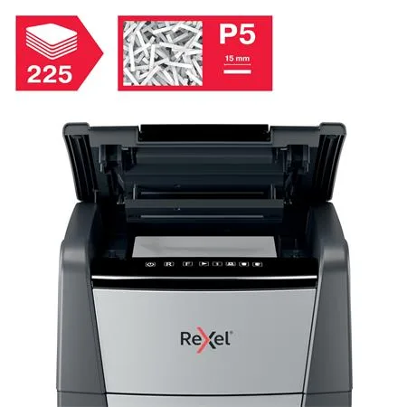 Skartovací stroj, mikrokonfety, 225 listov, REXEL, "Optimum AutoFeed+ 225M" 5
