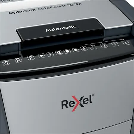 Skartovací stroj, mikrokonfety, 300 listov, REXEL, "Optimum AutoFeed+ 300M" 6