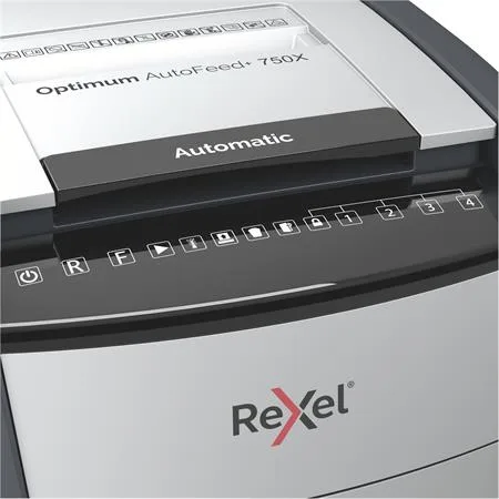 Skartovací stroj, konfety, 750 listov, REXEL, "Optimum AutoFeed+ 750X" 6