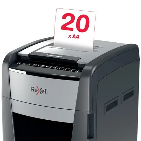 Skartovací stroj, konfety, 750 listov, REXEL, "Optimum AutoFeed+ 750X" 7