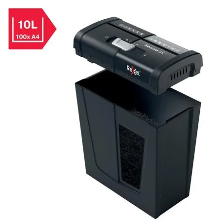 Skartovací stroj, pásiky, 5 listov, REXEL, "Secure S5" 3