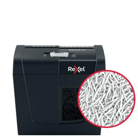 Skartovací stroj, konfety, 6 listov, REXEL, "Secure X6" 4