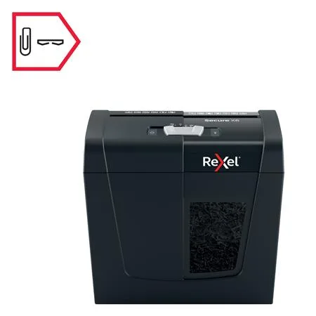 Skartovací stroj, konfety, 6 listov, REXEL, "Secure X6" 5