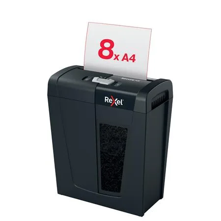 Skartovací stroj, konfety, 8 listov, REXEL, "Secure X8" 2
