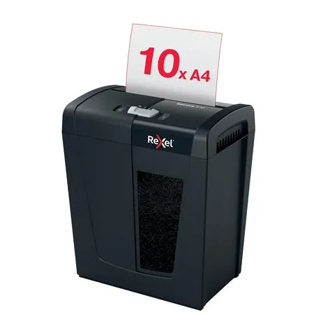 Skartovací stroj, konfety, 10 listov, REXEL, "Secure X10" 2