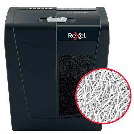 Skartovací stroj, konfety, 10 listov, REXEL, "Secure X10" 4
