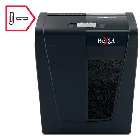 Skartovací stroj, konfety, 10 listov, REXEL, "Secure X10" 5