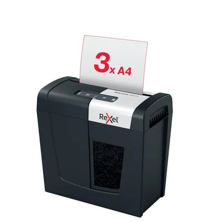 Skartovací stroj, mikrokonfety, 3 listy, REXEL, "Secure MC3" 2