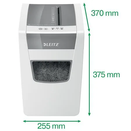 Skartovací stroj, konfety, 10 listov, LEITZ "IQ Slim Home Office" 4