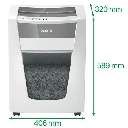 Skartovací stroj, mikrokonfety, 7 listov, LEITZ "IQ Office Pro P5+" 4