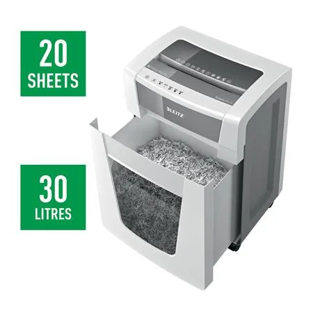 Skartovací stroj, konfety, 20 listov, LEITZ "IQ Office Pro P4 " 5