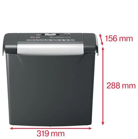 Skartovací stroj, pásiky, 6 listov, REXEL, "Momentum S206" 4