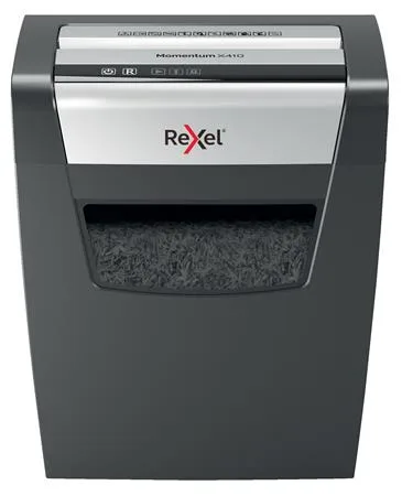 Skartovací stroj, konfety, 10 listov, REXEL, "Momentum X410" 8