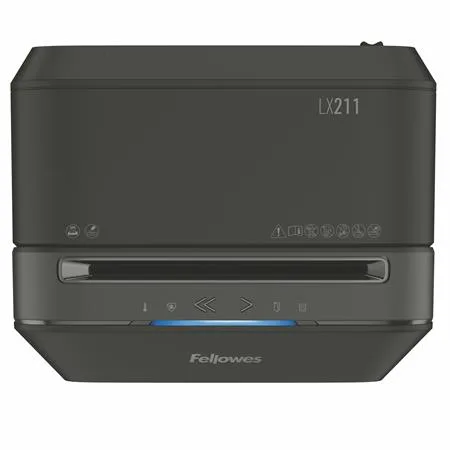 Skartovací stroj, mikro krížový rez, 14 listov, FELLOWES "Powershred LX211",  čierna 5