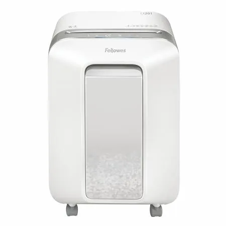 Skartovací stroj, mikro krížový rez, 11 listov, FELLOWES "Powershred LX201", biela 2