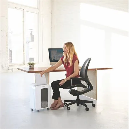 Skartovací stroj, mikro krížový rez, 11 listov, FELLOWES "Powershred LX201", biela 6