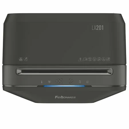Skartovací stroj, mikro krížový rez, 11 listov, FELLOWES "Powershred LX201", čierna 6