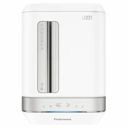 Skartovací stroj, mikro krížový rez, 18 listov, FELLOWES "Powershred LX221", biela 6