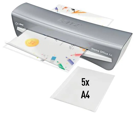 Laminovací stroj, A4, 75-125 mikr., LEITZ "iLam Home Office", sivý 6