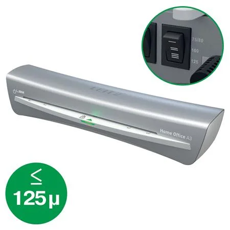 Laminovací stroj, A3, 75-125 mikr., LEITZ "iLam Home Office", sivý 4