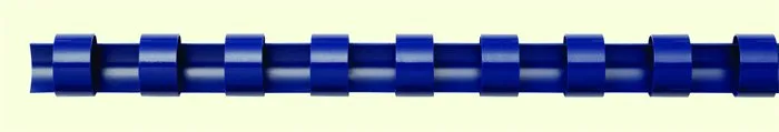 Hrebeň, plastový, 6 mm, 10-20 listov, FELLOWES, 25 ks, modrý 2