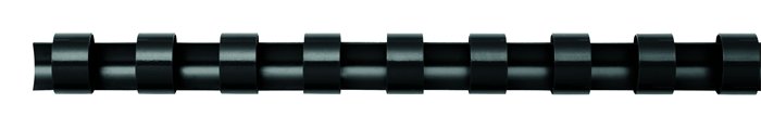 Hrebeň, plastový, 16 mm, 101-120 listov, FELLOWES, 25 ks, čierny 2